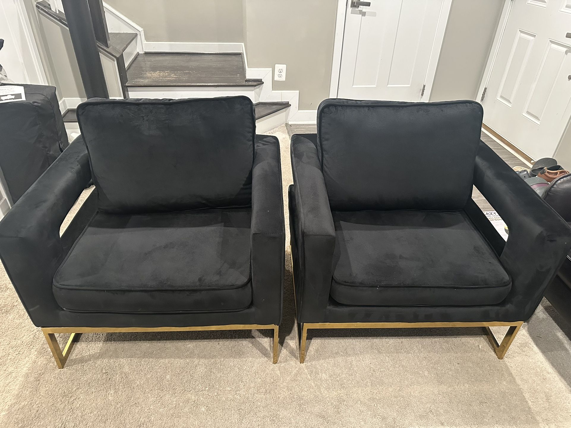 Black And Gold Chairs