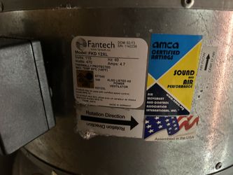 Fantech Model FKD 12XL High Powered Fan 12XL