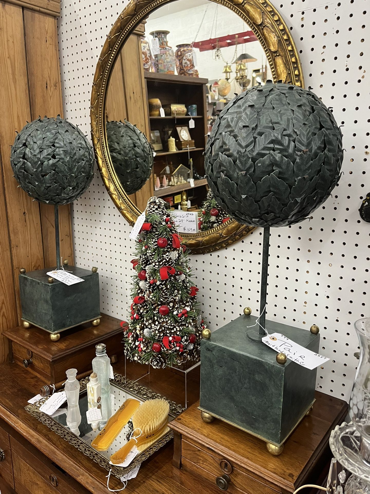 Pair Maitland Smith Topiary Tree