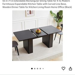 Brand new extendable table