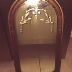 Vintage  28×15 In Dimesiins. 1850s Original Antique  Mirror