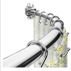 **BRAND NEW ** Curved Shower Curtain Rod, Adjustable 40-72 inches 