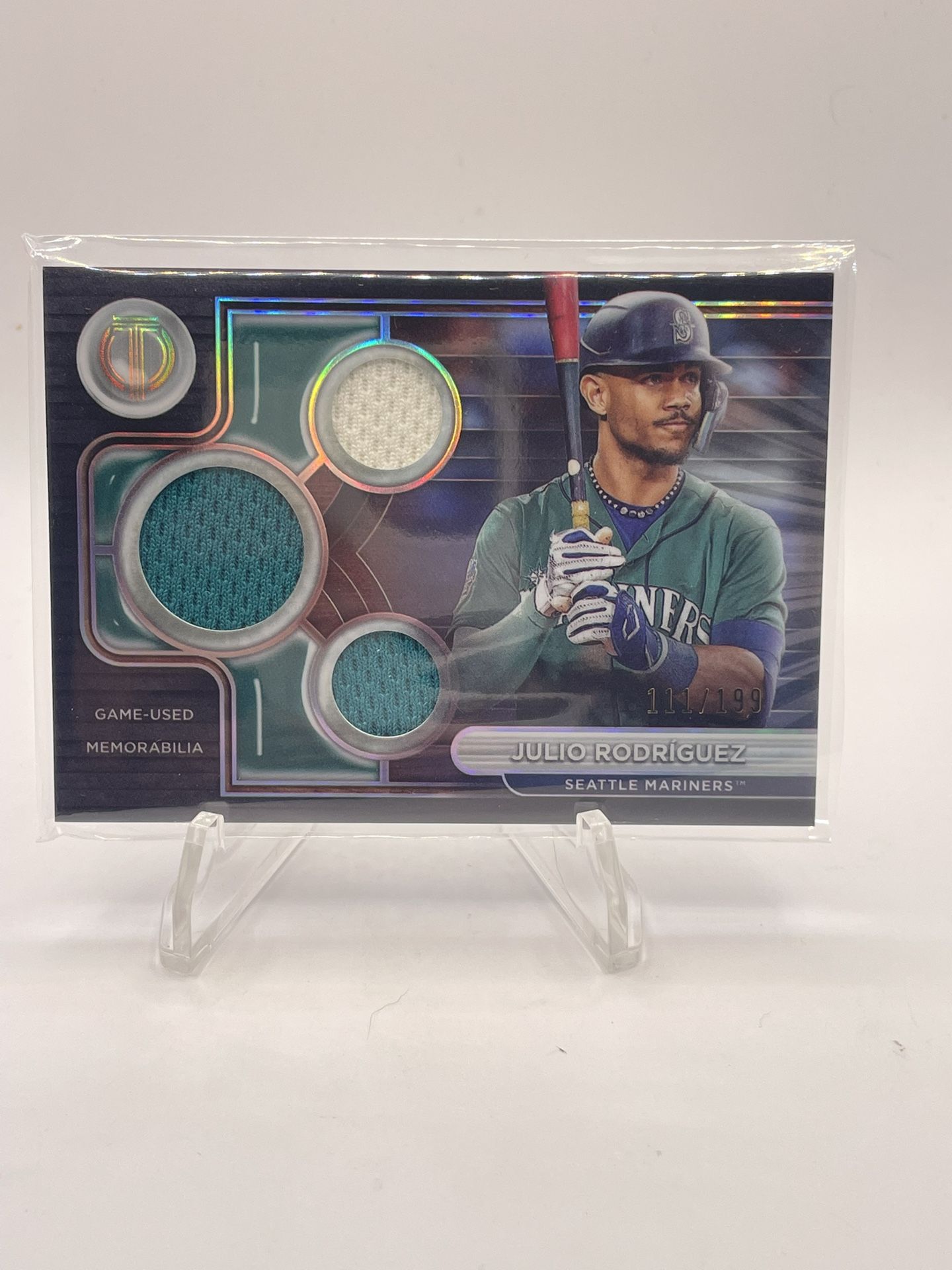Julio Rodriguez Game Used Triple Threads Patch /199