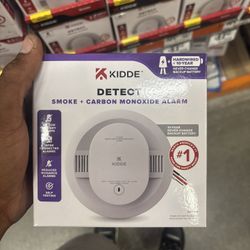 10-Year Battery and Hardwired Smoke and Carbon Monoxide Detector, Interconnectable and LED Warning Lights 