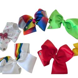 JoJo Siwa Bow Lot  Set Of 6