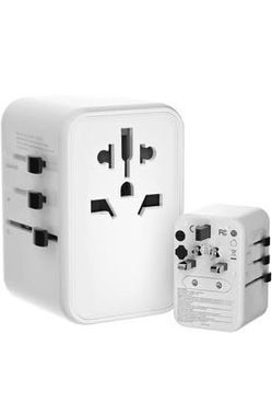 Travel Adapter, International Power Adapter with 2 USB-C and 2 USB-A Ports, 70W Worldwide Travel Wal