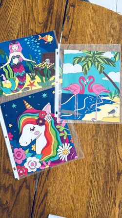 Colorful Art Sheets Set of 3 (8”x10”)