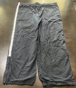 Nike Dri-FIT Men's Track Pants L Vintage Drawstring Pockets Zip Hem