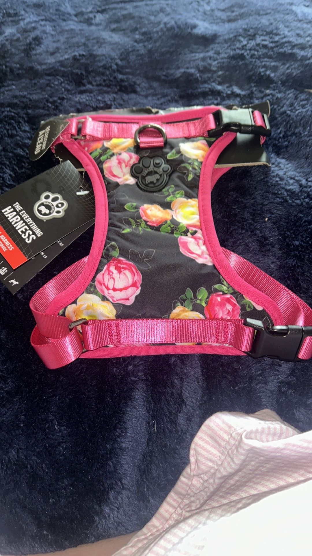 Dog Harness girly flowers