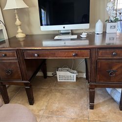 Solid wood antique desk