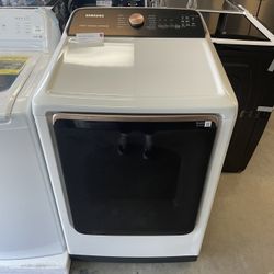 Samsung 7.4 Cu Electric Dryer In Ivory