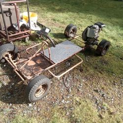 Heavy Duty Steel Go Kart Frame, Great Project, ASIS. $75.00.