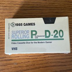 D-20 Dice Set (1985 Games VHS) $30 EACH