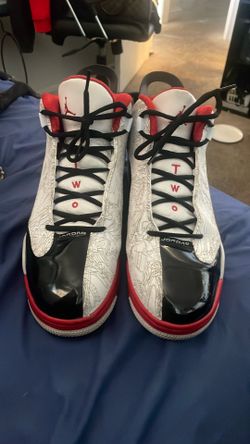 Jordan Basketball Shoes Red And Black With Design Size 12.5