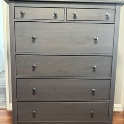 IKEA 6 Drawer Hemnes Dark Grey 