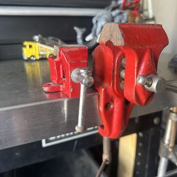 Two Tiny Vintage Vises