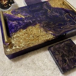 Custom made epoxy board with handles 11.5in.x8in.x2in piece