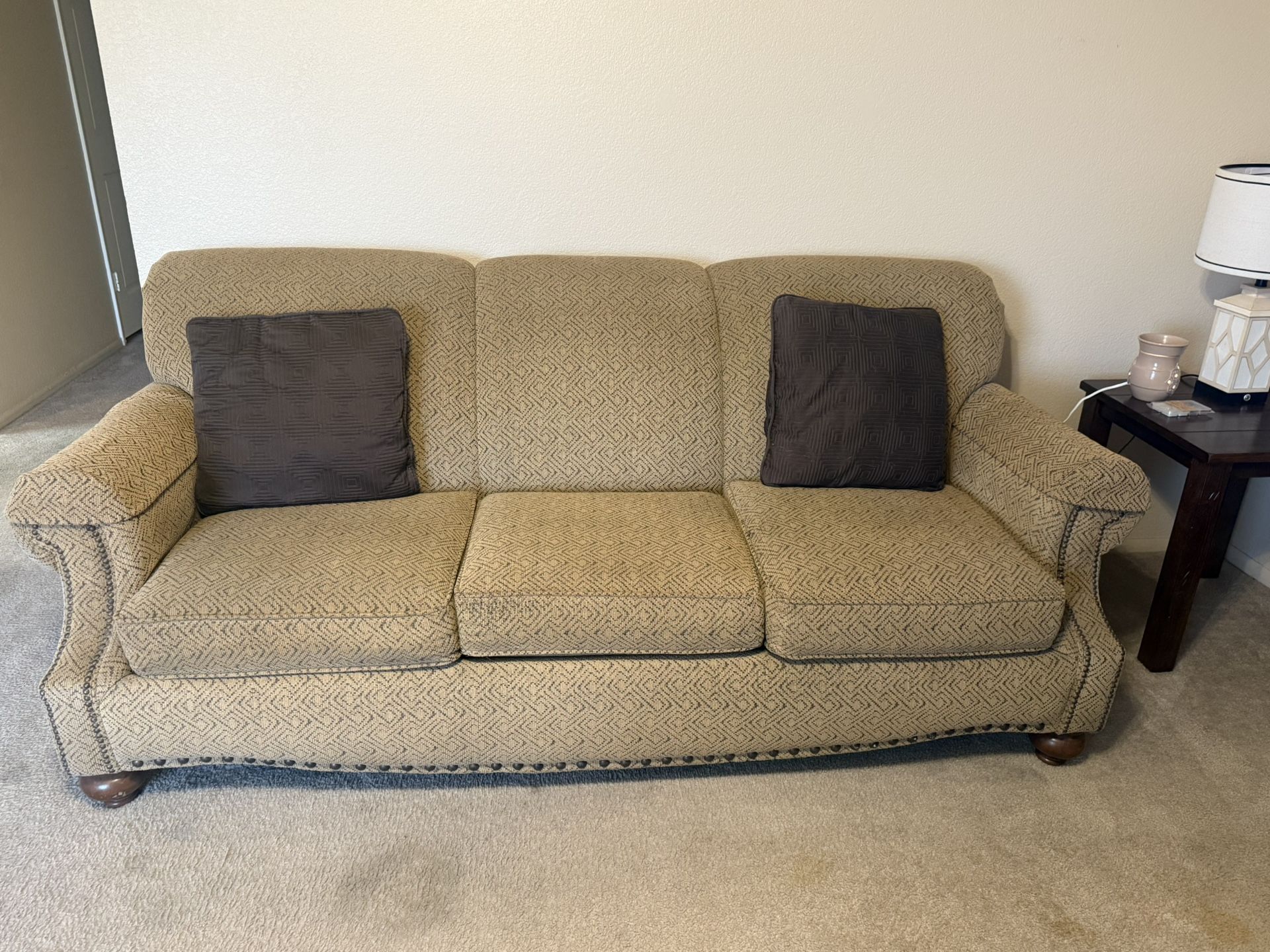 Bassett Couch Chair And Ottoman