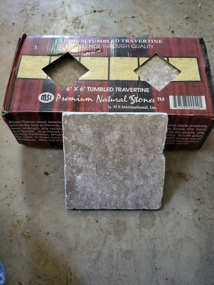 Tumble Travertine 4sgft Per Box About24 Boxes