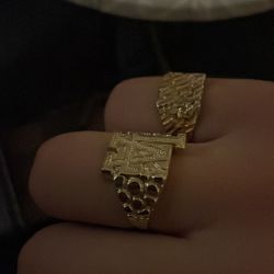 10k nugget ring