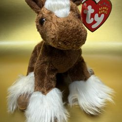 HOOFER the Clydesdale Horse TYBeanie Babies   Plush Toy