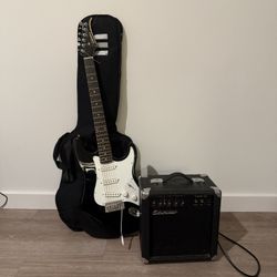 Silvertone Electric Guitar and Amp