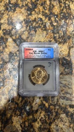 2008-P MS67 Van Buren dollar #0053 of 9875