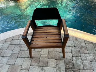 Metal & Real Wood Chair