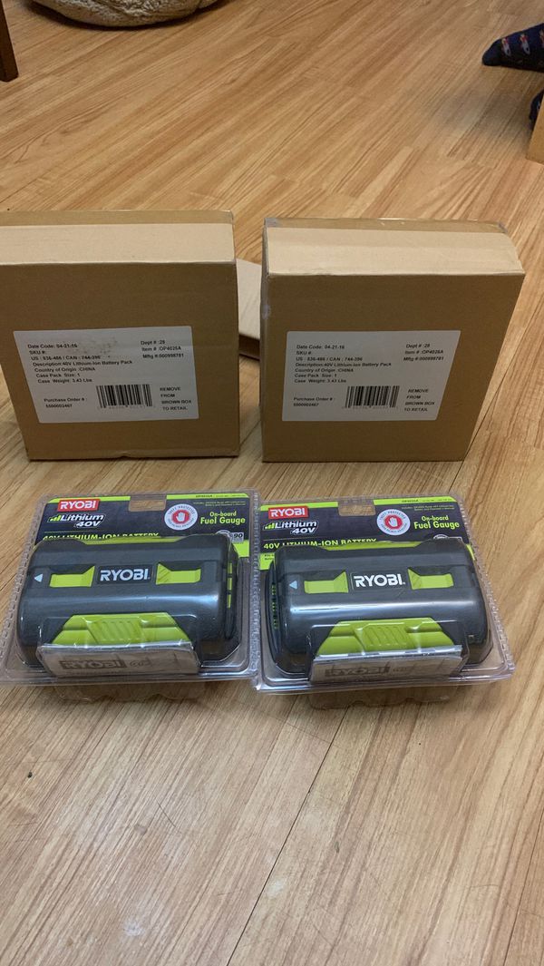 Ryobi 40v battery NEW! Power your tools for Sale in Queens, NY - OfferUp