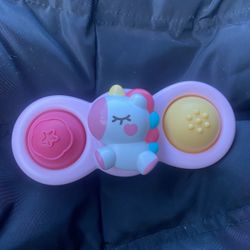 Unicorn Pop Suction Cup Spinner Toys for Baby Girl
