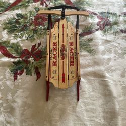 Miniature Sled Flexible Flyer Classic Racer Wood & Metal