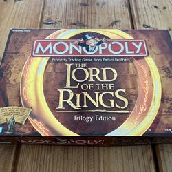 This is the Monopoly: The Lord of the Rings Trilogy Edition board game