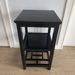 Black Vintage Nightstand/Side Table