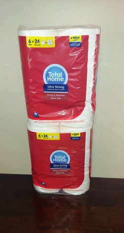 Total Home Ultra Strong Bath Tissue 12 Mega Rolls