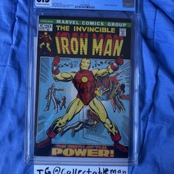 IRON MAN #47 CGC 8.5  1972 Vintage Marvel Avengers Origin Retold INVINCIBLE 