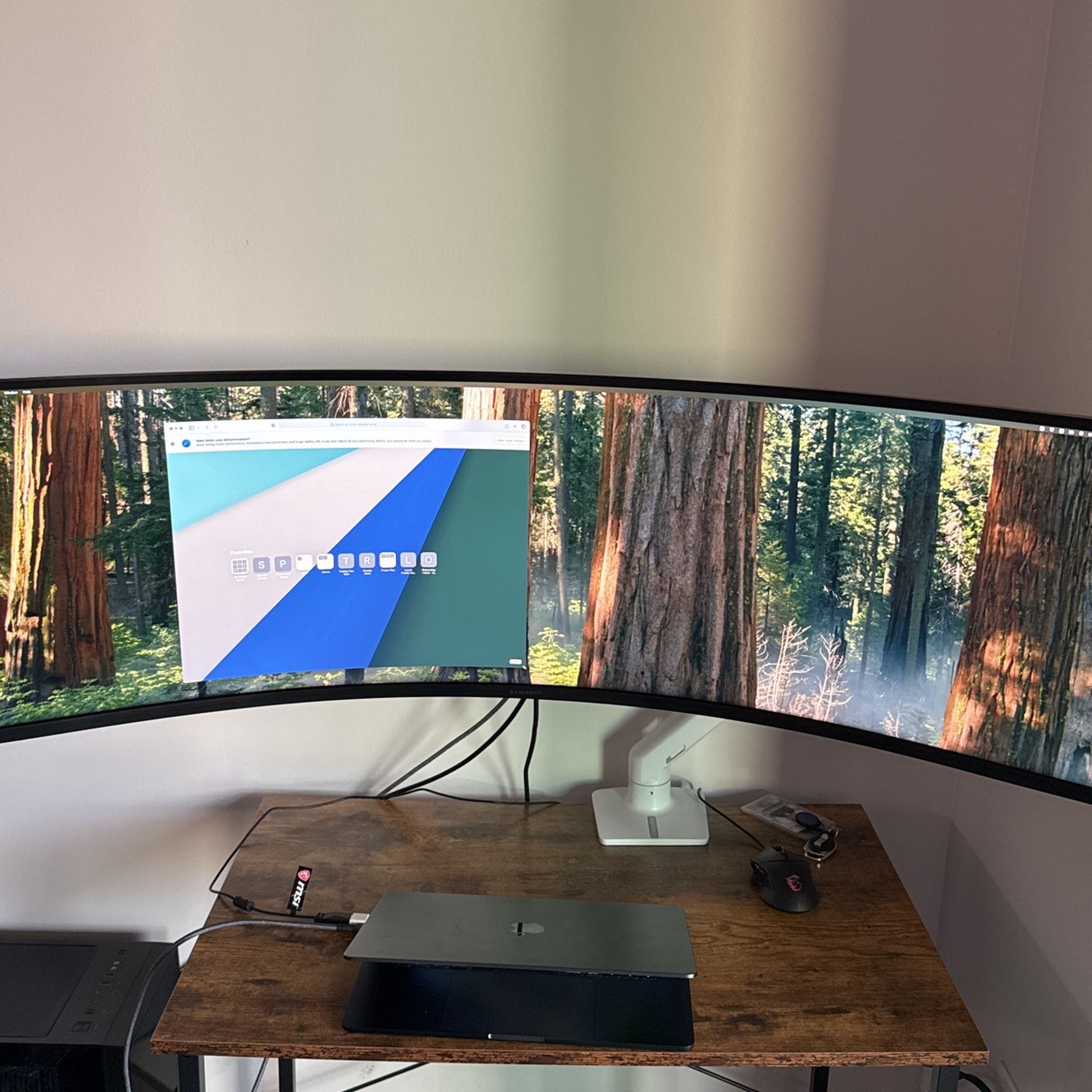 Samsung odyssey Monitor + Heavy Duty Monitor Arm