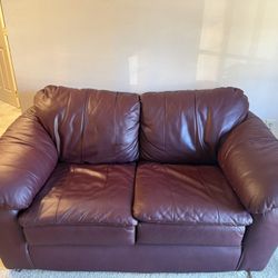 Leather Loveseat Sofa