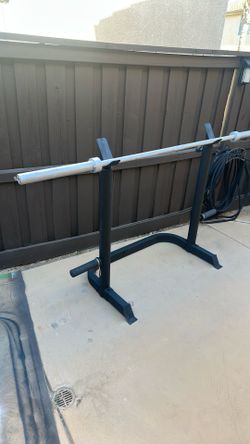 Weight lifting bar & stand adjustable
