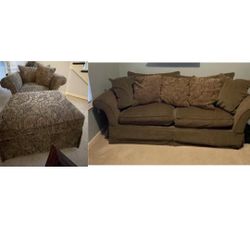 Sofa/Couch, Chair And A Half Plus Ottoman