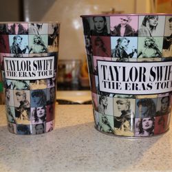 Taylor swift Eras tour AMC Popcorn Tin  & Cup