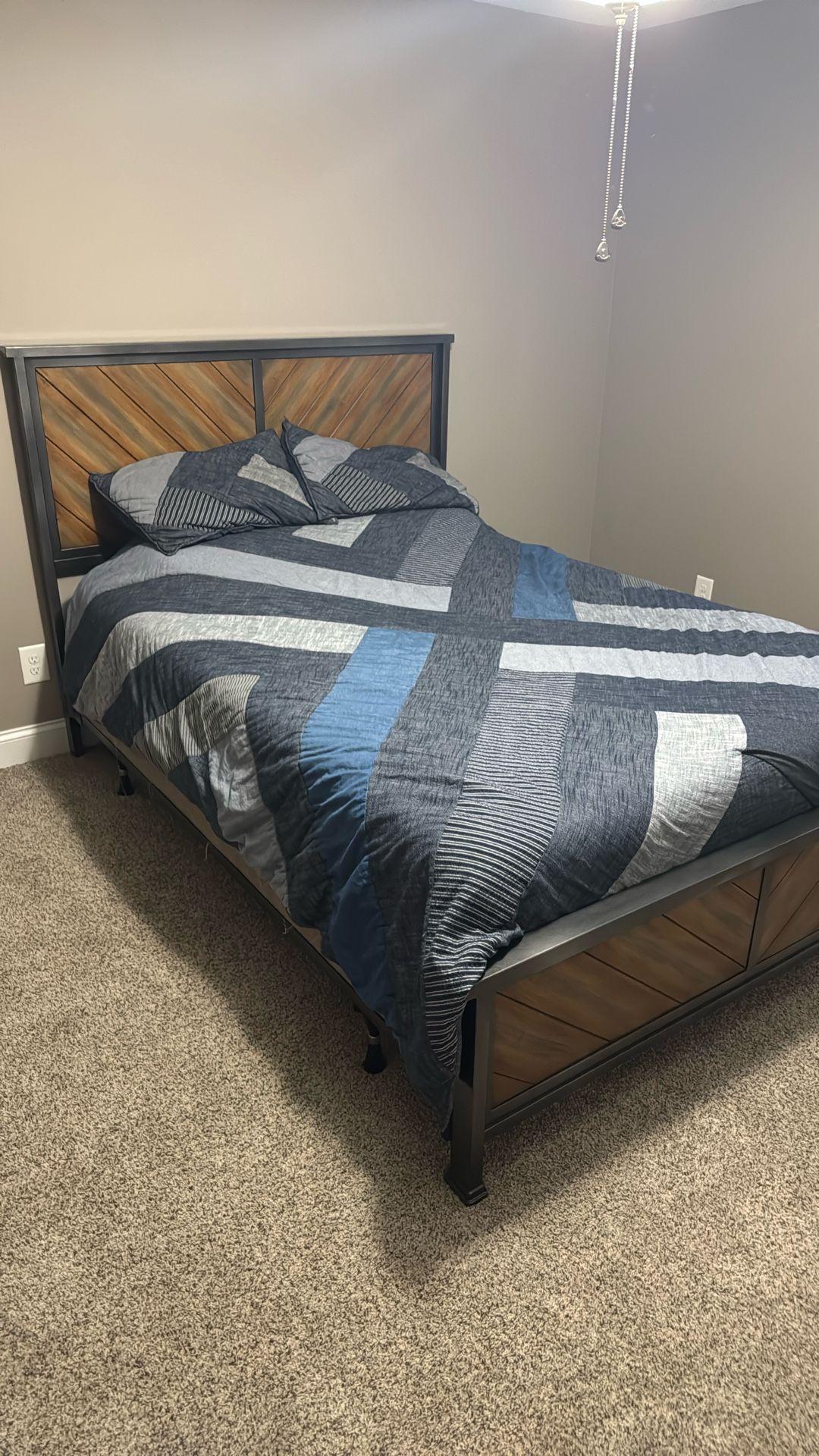 Queen Bed Memory Foam Mattress And Box Spring And Dresser