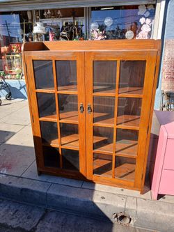 two-door bookcase