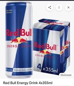 The bigger four pack of red bull