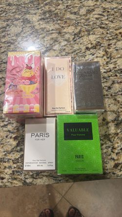 5 Eau de Parfum Fragrance Bundle 3.4 oz Each