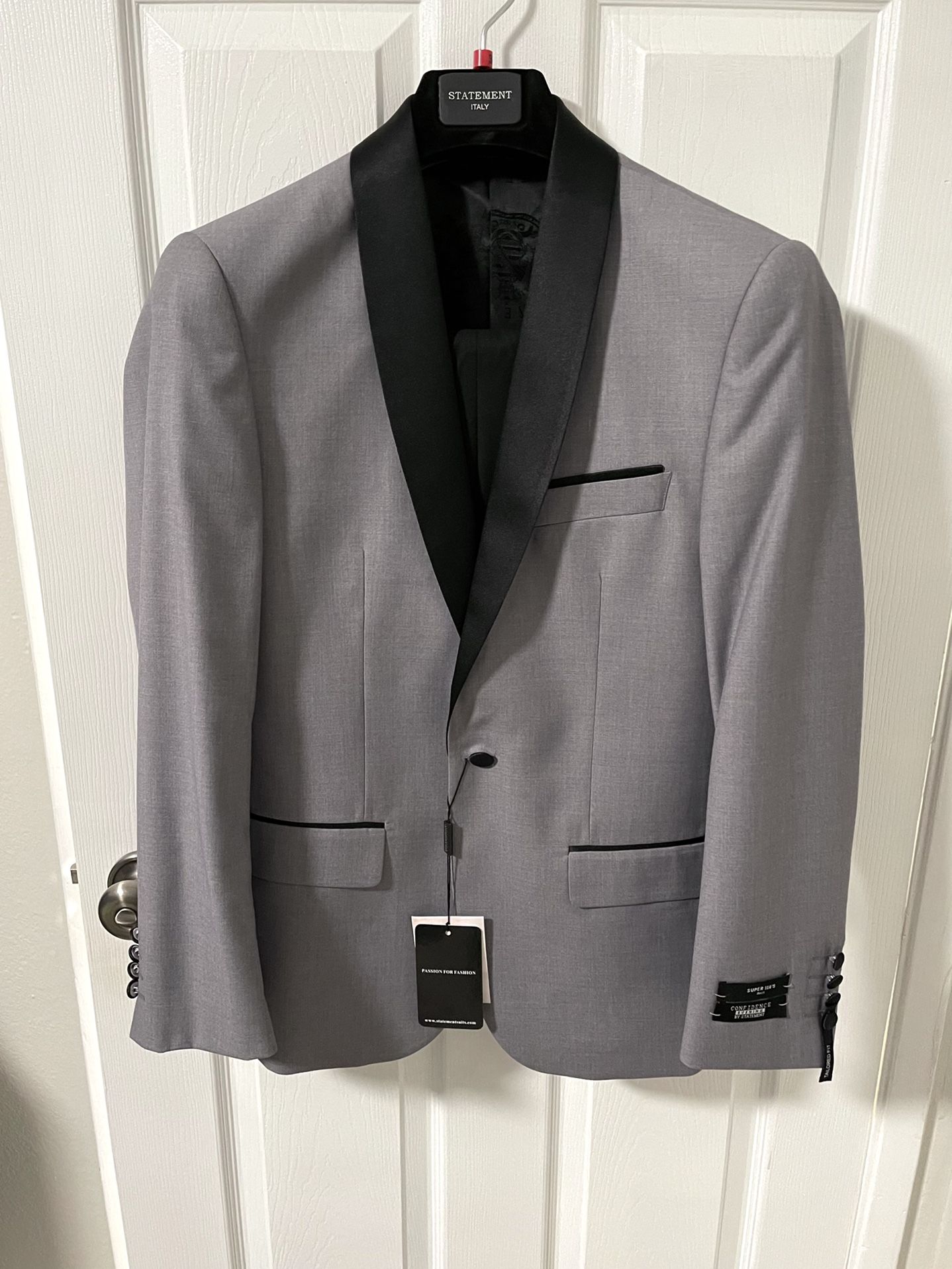 Grey Tuxedo Suit NWT