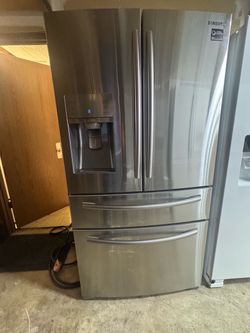Counter depth Samsung French Door Stainless Steel Refrigerator