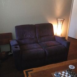 Purple Reclining Couches 