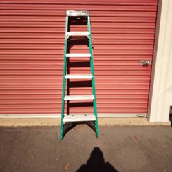 6 Foot Ladder...Fiberglass And Aluminum Steps(Werner Brand)