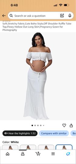 Two piece boho maternity set