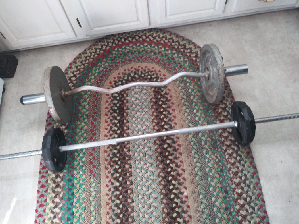 2 Weight Bars, with weights